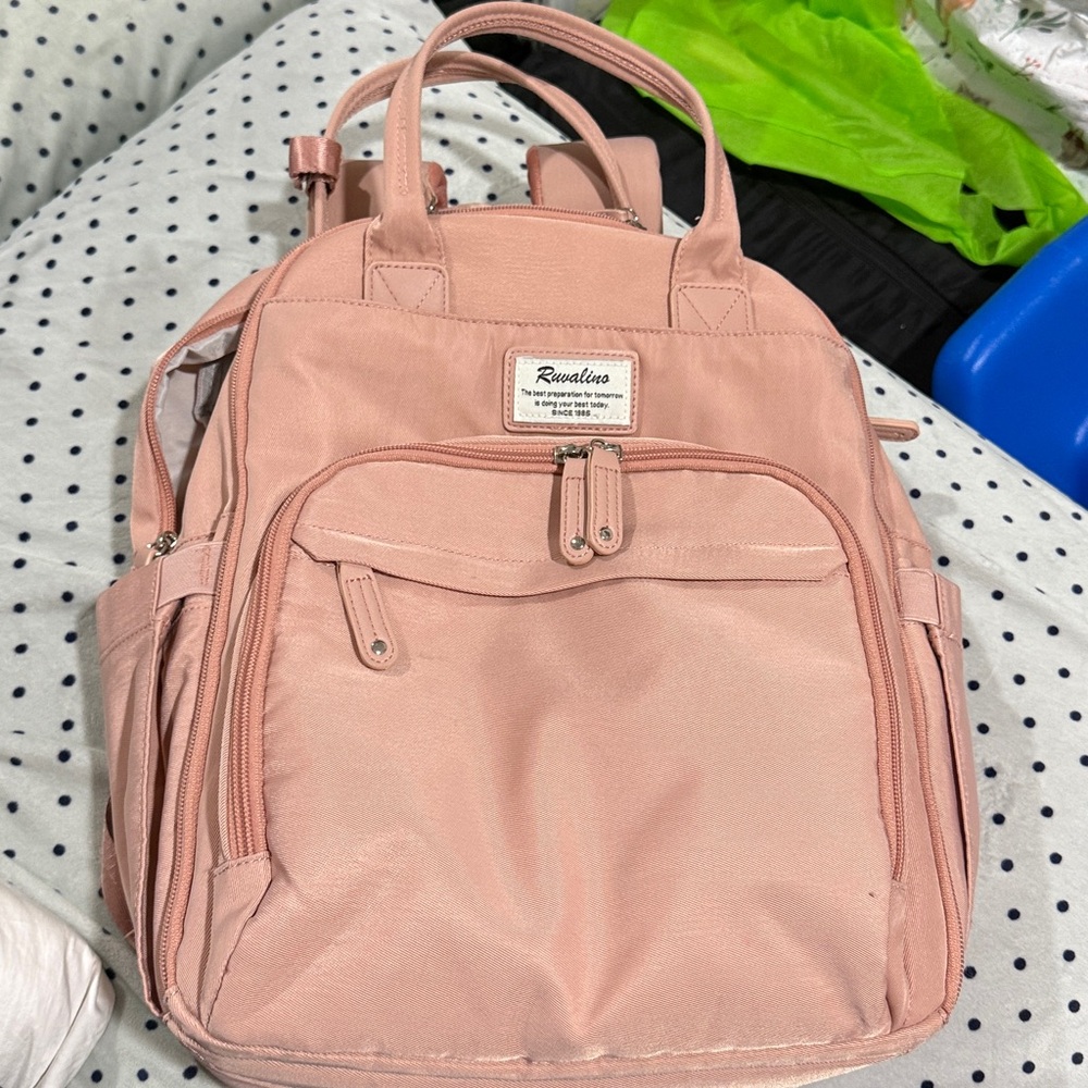 Ruvalino Pink/Peach Baby Backpack